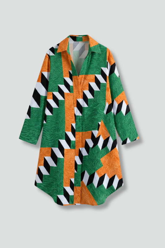 Women’s Beach Dress with Hood and Short Sleeves